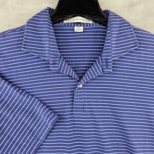 Holderness & Bourne Golf Polo Shirt Mens XL striped Tailored Fit Short Sleeve